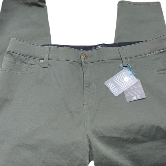 Lularoe olive green pants size 42 new with tags - Picture 1 of 10